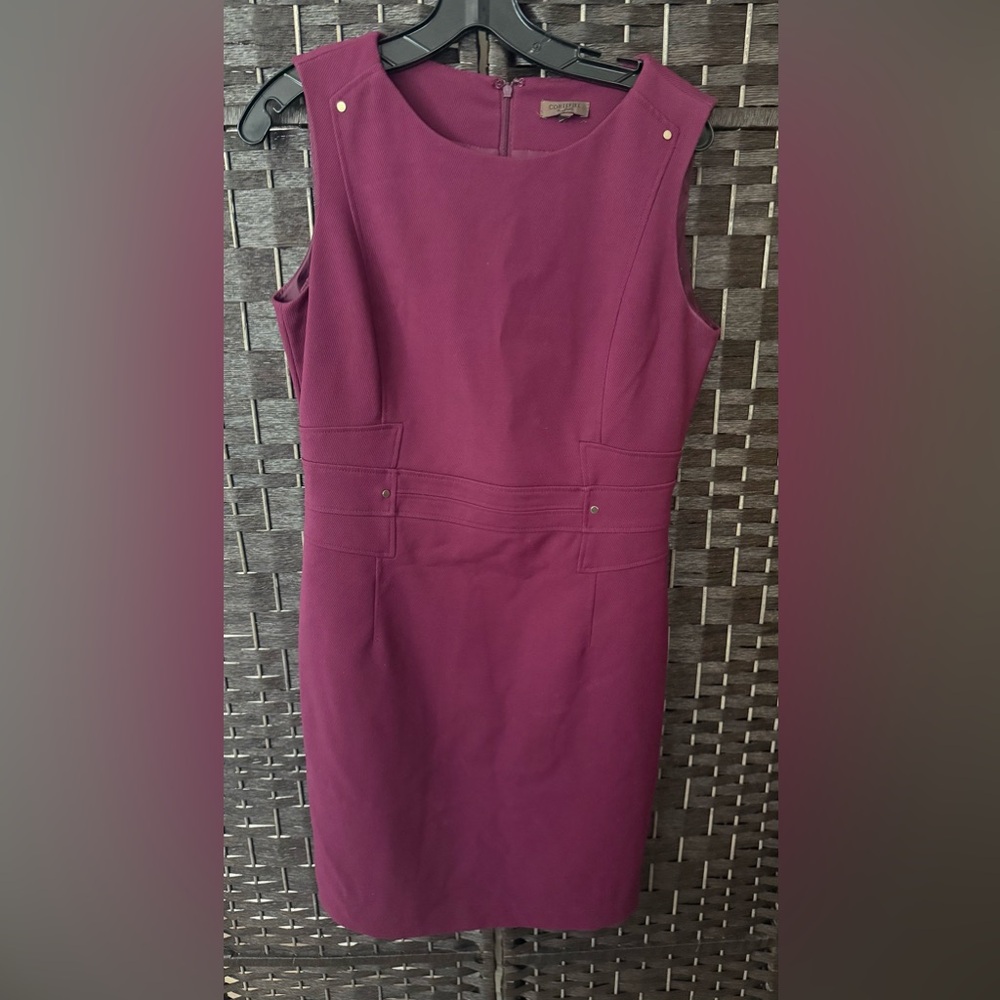Cortefiel Dress, size 12 purple